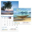 Good Value™ Beach Paradise - Stapled Calendar | https://www.bestnamebadges.com