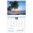 Good Value™ Beach Paradise - Stapled Calendar | https://www.bestnamebadges.com