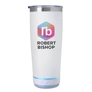 Good Value™ Tumbler with Wireless Speaker - 20 oz. | https://www.bestnamebadges.com