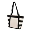 Striped Accent Boat Bag | https://www.bestnamebadges.com