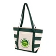 Striped Accent Boat Bag | https://www.bestnamebadges.com