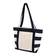 Striped Accent Boat Bag | https://www.bestnamebadges.com