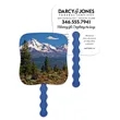 Skinner & Kennedy® Peak Reflections - Pictorial Fan | https://www.bestnamebadges.com