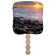 Skinner & Kennedy® Sunset Shore - Pictorial Fan | https://www.bestnamebadges.com