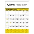 Triumph® Calendars Yellow & Black Contractor Memo Calendar | https://www.bestnamebadges.com