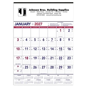 Triumph® Calendars Patriotic Contractor Memo Calendar