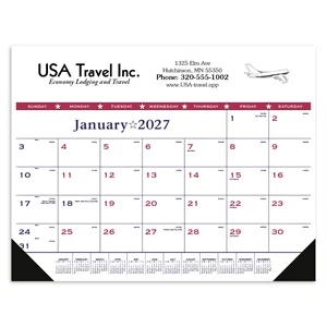 Triumph® Calendars Patriotic Desk Pad with Vinyl Corners