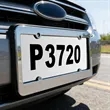 Custom Plastic Car License Plate Frame | https://www.bestnamebadges.com