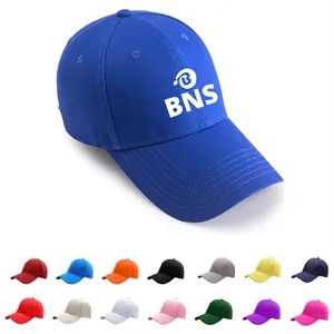 Cotton Poly Baseball Cap 6 Panel Curved Visor