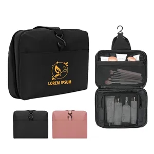 Water-Resistant Nylon Hanging Toiletry Bag