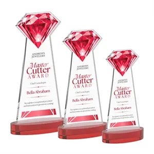 Gemstone VividPrint™ Award on Alberton Base - Red