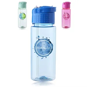17 oz. Transparent Plastic Water Bottle w/ Carrying Handle