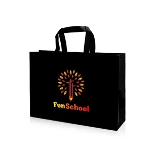 HEAT SEALED NON-WOVEN TOTE BAG (16" X 12" X 4")