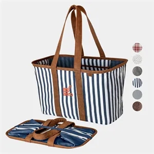 CleverMade® Premium Eco Foldaway Collapsible LUXE Tote Bag