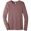 BELLA+CANVAS® Unisex Heather CVC Long Sleeve Tee | https://www.bestnamebadges.com