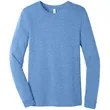 BELLA+CANVAS® Unisex Heather CVC Long Sleeve Tee | https://www.bestnamebadges.com