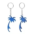 Palm Tree Shaped Metal Bottle Opener Keychain | https://www.bestnamebadges.com