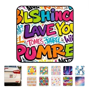 Full Color Custom Magnetic Car Decal 2.8"x2.8"