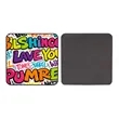 Full Color Custom Magnetic Car Decal 2.8"x2.8" | https://www.bestnamebadges.com