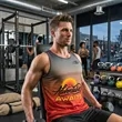 Custom Sleeveless Workout Tank Top Shirt (Full Color) | https://www.bestnamebadges.com