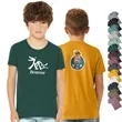 BELLA+CANVAS® Youth Heather CVC Tee | https://www.bestnamebadges.com