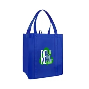 Large Non Woven Grocery Tote Bag Ocean ( 13" X 10" X 15" )