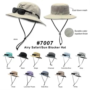 Performance Airy Safari Hat with perforated mesh