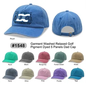 Garment washed Relaxed Golf Hat Dad Cap