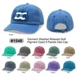 Garment washed Relaxed Golf Hat Dad Cap | https://www.bestnamebadges.com