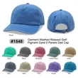 Garment washed Relaxed Golf Hat Dad Cap | https://www.bestnamebadges.com