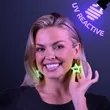 Neon Star Earrings, UV Reactive (1-PAIR) | https://www.bestnamebadges.com
