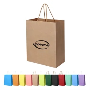 5.9"x3.1"x8.3" Kraft Paper Gift Bags W/ Handles