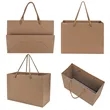 Kraft Paper Euro Shopping Tote Bag With Rope Handle | https://www.bestnamebadges.com