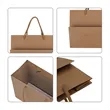 Kraft Paper Euro Shopping Tote Bag With Rope Handle | https://www.bestnamebadges.com