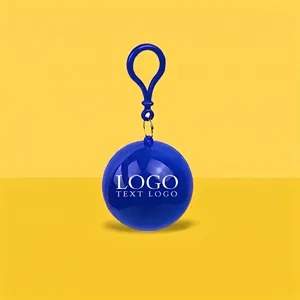 Keychain Ball Poncho Disposable Raincoat