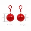 Keychain Ball Poncho Disposable Raincoat | https://www.bestnamebadges.com