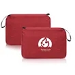 Heathered Hanging Travel Toiletry Bag | https://www.bestnamebadges.com