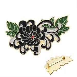 Die Cast Zinc Alloy Soft Enamel Lapel Pin W/ 2 Safety Clutch
