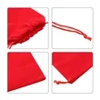 6"x7.8" Big Drawstring Velvet Bag Jewelry Pouch | https://www.bestnamebadges.com