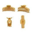 Non Slip Neutral Big Hair Claw Clips | https://www.bestnamebadges.com