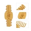 Non Slip Neutral Big Hair Claw Clips | https://www.bestnamebadges.com