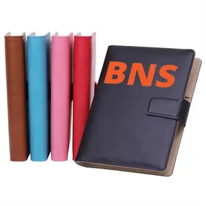A5 Business Leather Notebook with Removable Loose Leaf Pages