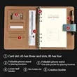 A5 Business Leather Notebook with Removable Loose Leaf Pages | https://www.bestnamebadges.com