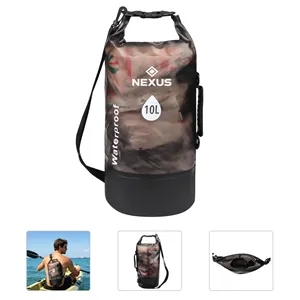 10L Clear PVC Crossbody Waterproof Dry Bag Backpack