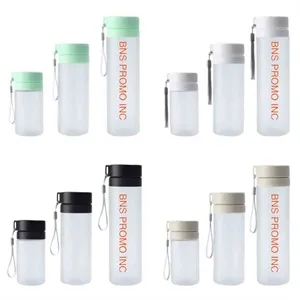 Plastic Tumbler with Handle and Tea Infuser Portable Cup