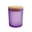 7Oz Assorted Colors Glass Candle Jars With Bamboo Lid | https://www.bestnamebadges.com