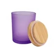 7Oz Assorted Colors Glass Candle Jars With Bamboo Lid | https://www.bestnamebadges.com