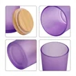 7Oz Assorted Colors Glass Candle Jars With Bamboo Lid | https://www.bestnamebadges.com