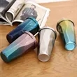 Double Wall 304 Stainless Irregular Gradient Coffee Mug | https://www.bestnamebadges.com