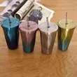 Double Wall 304 Stainless Irregular Gradient Coffee Mug | https://www.bestnamebadges.com